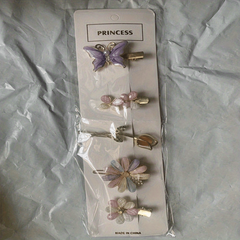 Rhinestone Crystal Flower Hair Clip Barrette for Girls Women