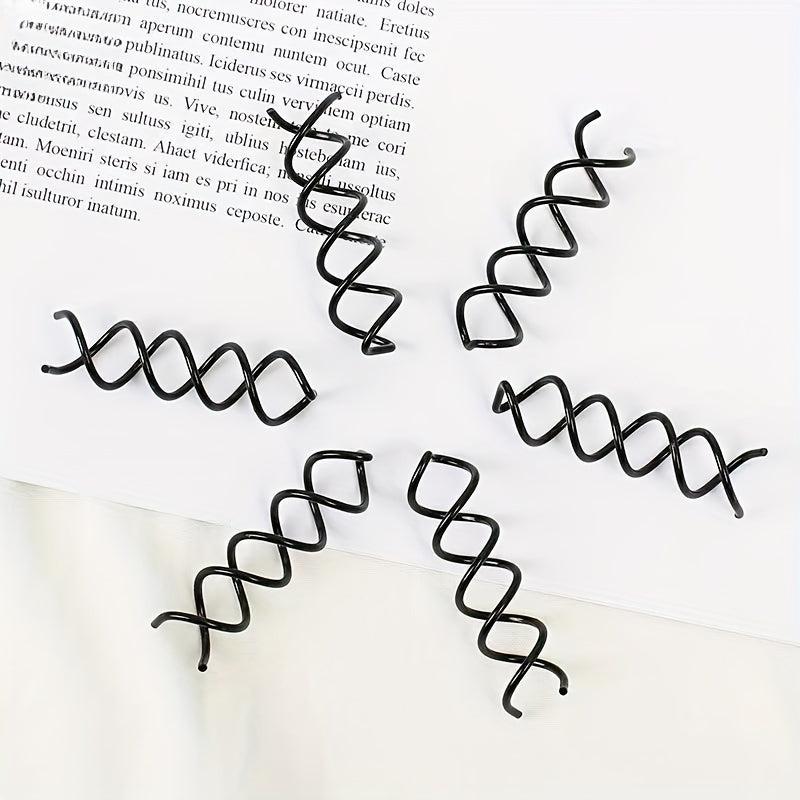 12pcs Spiral Hair Clip Invisible Hair Pin Metal Hairpin For Braids