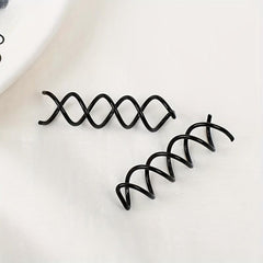 12pcs Spiral Hair Clip Invisible Hair Pin Metal Hairpin For Braids