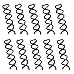 12pcs Spiral Hair Clip Invisible Hair Pin Metal Hairpin For Braids