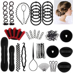 53pcs Hair Styling Set Hair Accessories DIY Hair Modelling Tool Kit