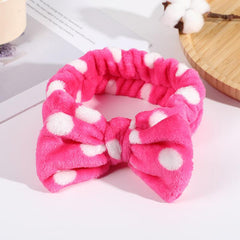 Leopard Polka Dot Large Headband for Face Washing