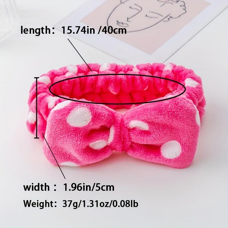 Leopard Polka Dot Large Headband for Face Washing