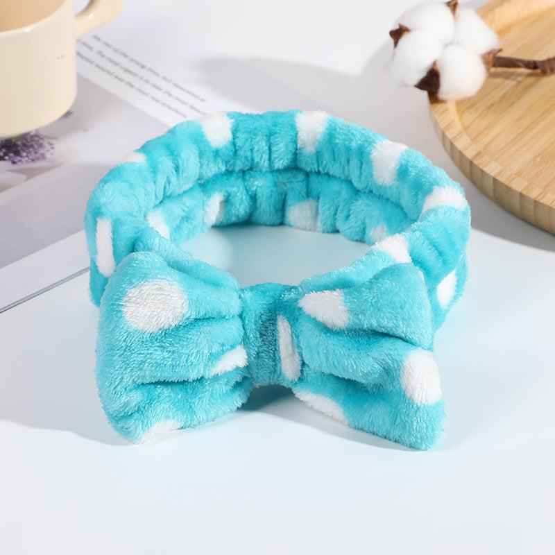 Leopard Polka Dot Large Headband for Face Washing