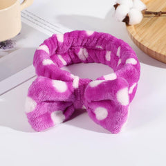 Leopard Polka Dot Large Headband for Face Washing