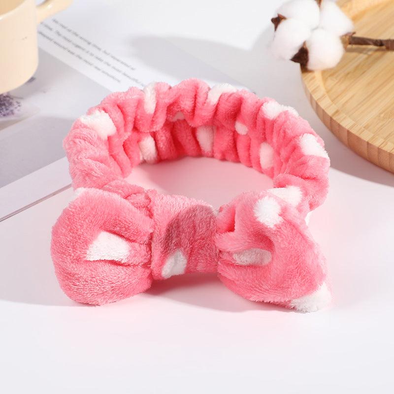 Leopard Polka Dot Large Headband for Face Washing