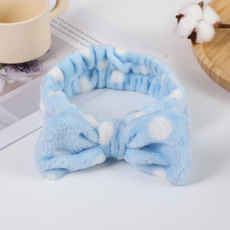 Leopard Polka Dot Large Headband for Face Washing