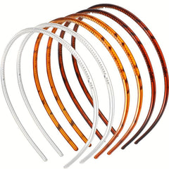 3pcs Skinny Headband Thin Headbands With Teeth Non Slip Hairband