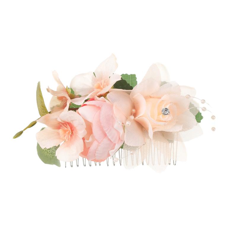 Boho Style Flower Hair Comb Bridal Hairpin