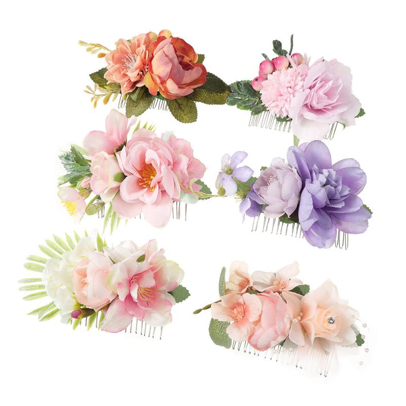 Boho Style Flower Hair Comb Bridal Hairpin