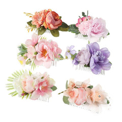 Boho Style Flower Hair Comb Bridal Hairpin