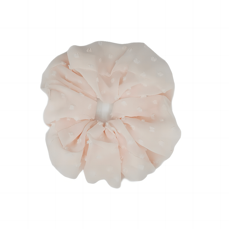 Polka Dot Chiffon Scrunchies Hair Tie Hair Rope Ponytail Holder for Women Girls