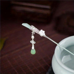 Chinese Style Alloy Hair Stick Ponytail Holder Hair Accessories