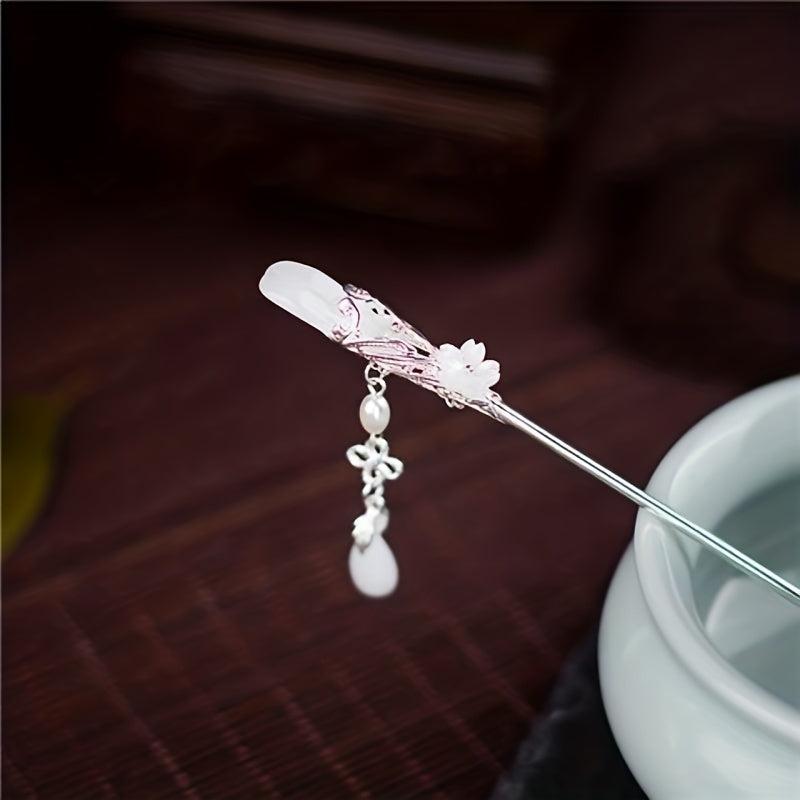 Chinese Style Alloy Hair Stick Ponytail Holder Hair Accessories