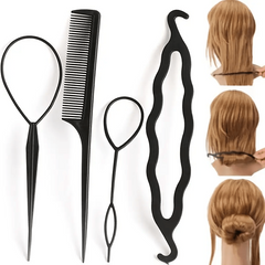 Hair Braiding Tool Set Bun Maker Styling Disk DIY Accessories Hair Combs Hairpin