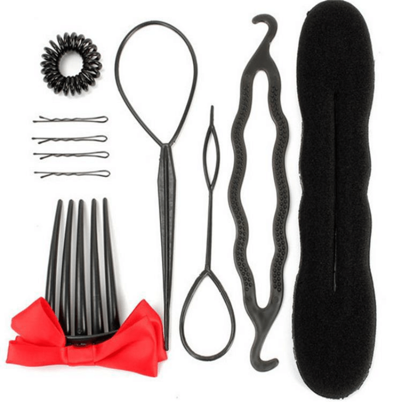 Hair Braiding Tool Set Bun Maker Styling Disk DIY Accessories Hair Combs Hairpin