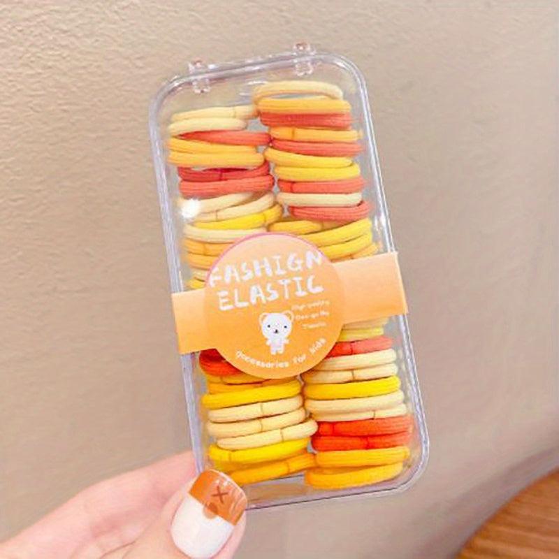 Colorful Small Hair Elastics Ties Stretchy Rubber Bands Ponytail Holder
