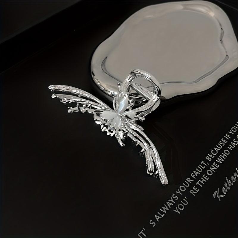 Opal Butterfly Hair Claw Back Head Clip Hair Accessory