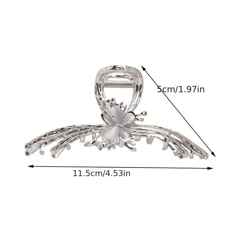 Opal Butterfly Hair Claw Back Head Clip Hair Accessory