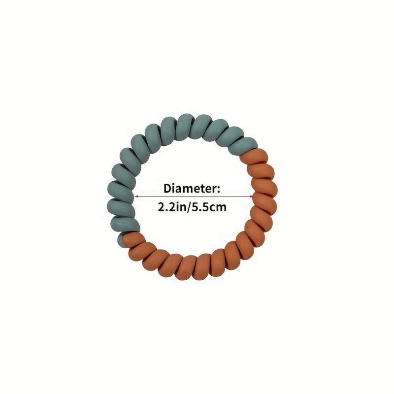 Frosted Spiral Hair Tie Ponytail Hair Rope Elastic Hair Band Set