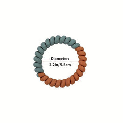 Frosted Spiral Hair Tie Ponytail Hair Rope Elastic Hair Band Set