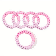 Frosted Spiral Hair Tie Ponytail Hair Rope Elastic Hair Band Set