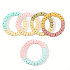 Frosted Spiral Hair Tie Ponytail Hair Rope Elastic Hair Band Set