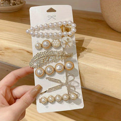 Colorful Flower Hair Clip Rhinestone Hair Pin Barrette