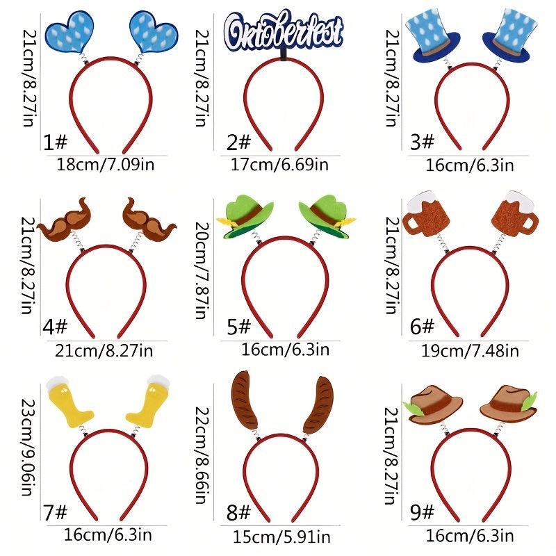 Oktoberfest Hair Band Toppers Fun Holiday Headbands Women Girls