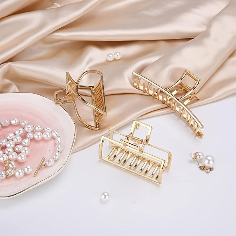 6pcs Metal Hair Claw Clips for Women Nonslip Large Banana Clip Strong Hold
