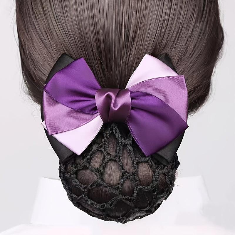 Bow Decor Hair Clip Hairgrip Bun Maker For Professional Attendant