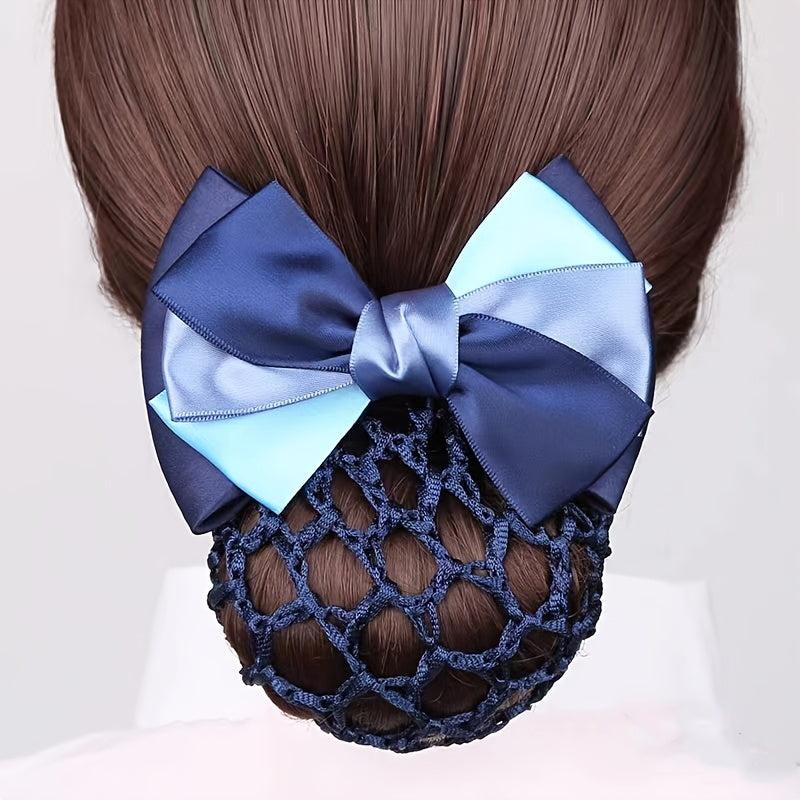 Bow Decor Hair Clip Hairgrip Bun Maker For Professional Attendant