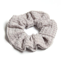 Plaid Candy Knitted Hair Scrunchies Soft Fabric for Women Girls