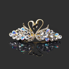 Rhinestone Hair Barrettes Jeweled Hair Clips Hair Styling Accessories