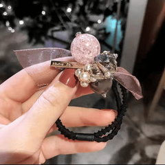 Faux Pearl Hair Accessories Elastic Hair Ties Ponytail Holder
