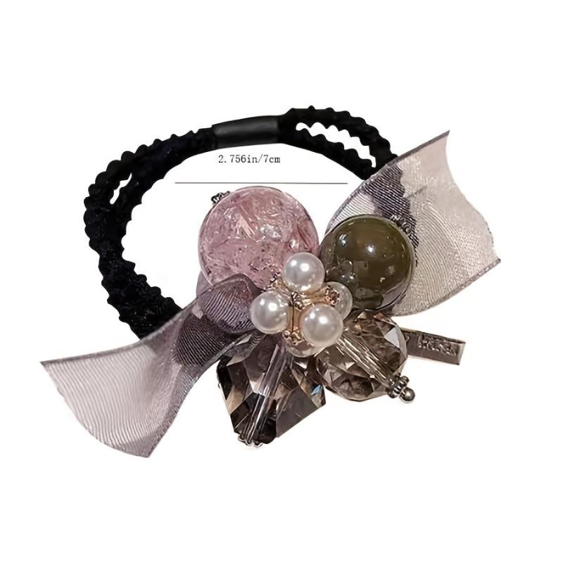 Faux Pearl Hair Accessories Elastic Hair Ties Ponytail Holder