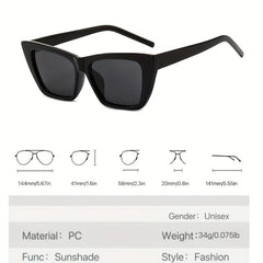 Y2K Triangle Cat Eye Sunglasses UV400 Summer Shades