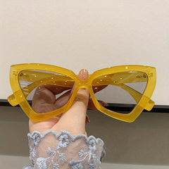 Y2K Triangle Cat Eye Sunglasses UV400 Summer Shades