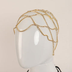 Mesh Bridal Headband Rhinestone Head Piece Hair Accessories