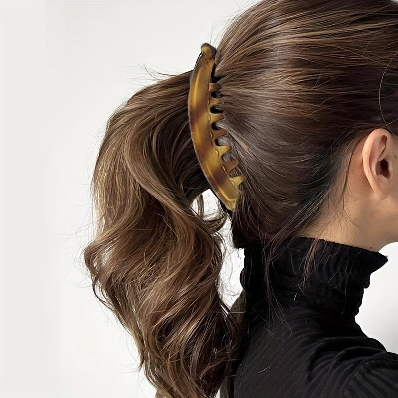 Leopard Pattern Banana Clip for Women, Hair Clip for Ponytail Holder