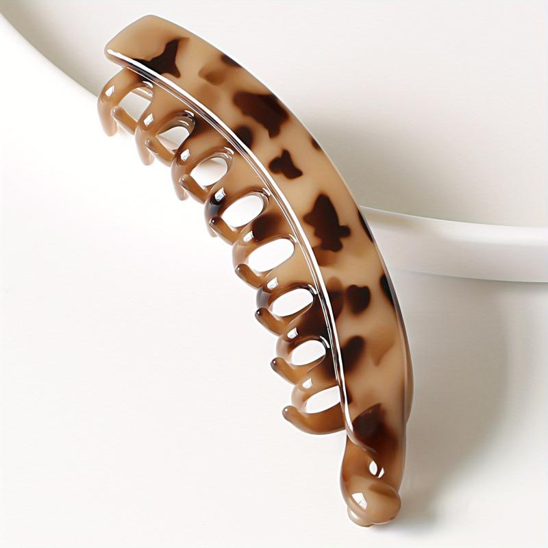 Leopard Pattern Banana Clip for Women, Hair Clip for Ponytail Holder