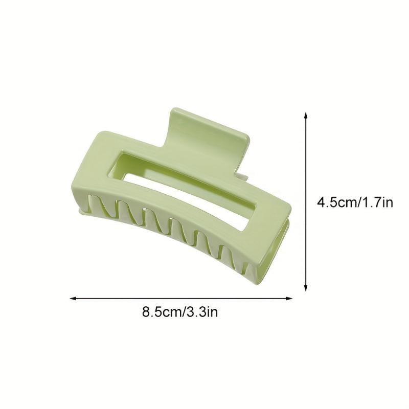 Set of 6 Minimalist 8 Solid Hair Claw Clips