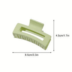 Set of 6 Minimalist 8 Solid Hair Claw Clips