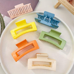 Set of 6 Minimalist 8 Solid Hair Claw Clips