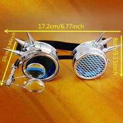Steampunk Goggles Glasses Welding Gothic Cosplay Vintage Rustic
