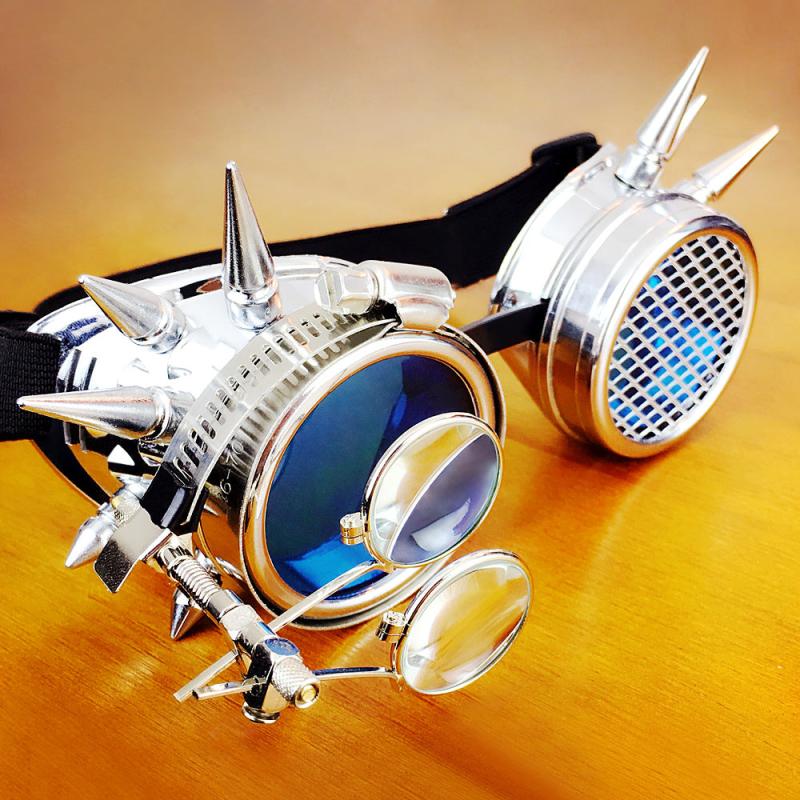 Steampunk Goggles Glasses Welding Gothic Cosplay Vintage Rustic