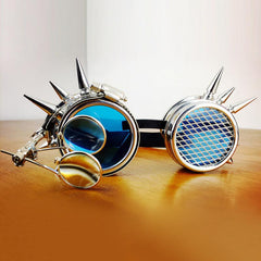 Steampunk Goggles Glasses Welding Gothic Cosplay Vintage Rustic