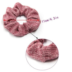 Solid Elastic Scrunchie For Women Girls Sleep Soft Scrunchies