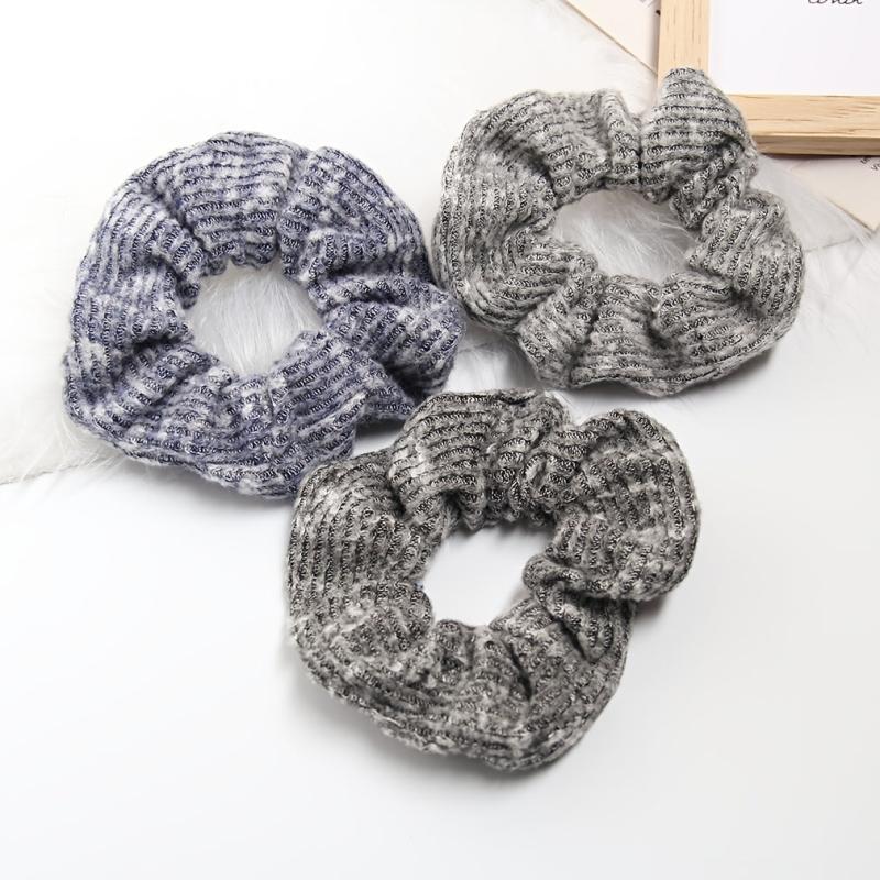 Solid Elastic Scrunchie For Women Girls Sleep Soft Scrunchies