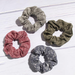 Solid Elastic Scrunchie For Women Girls Sleep Soft Scrunchies